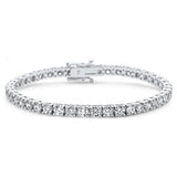 <span style="color:purple">SPECIAL!</span> 8.79ct 14KT White Gold Diamond Tennis Bracelet 7"