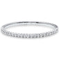 <span style="color:purple">SPECIAL!</span> 2.68ct 14K White Gold Round Diamond Flexible Bangle Bracelet