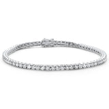 <span style="color:purple">SPECIAL!</span>2.90ct 14K White Gold Diamond Tennis Bracelet 7"