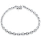 <span style="color:purple">SPECIAL!</span> 1.06ct G SI 14K White Gold Diamond Link Bracelet 7" Long