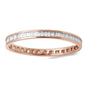 <span>DIAMOND  CLOSEOUT! </span>  .85ct 14kt Rose Gold Pave Set Eternity Wedding Band size 6.5