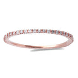 <span>DIAMOND CLOSEOUT! </span> .33ct 14kt Rose Gold Diamond Eternity Stackable Wedding Ring