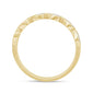.12ct 14K Yellow Gold Round Diamond Fashion Wedding Band Ring Size 6.5