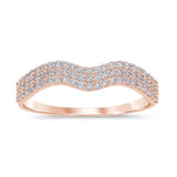 <span>DIAMOND CLOSEOUT! </span>.29ct G SI 14kt Rose Gold Diamond Band Ring Size 6.5