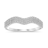 .30ct G SI 14kt White Gold Diamond Band Ring Size 6.5