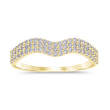 .28ct G SI 14kt Yellow Gold Diamond Band Ring Size 6.5