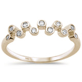 .15ct 14k Yellow Gold Diamond Anniversary Wedding Stackable Band Size 6.5