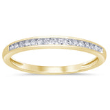 <span>DIAMOND CLOSEOUT! </span>.13ct 14k Yellow Gold Diamond Wedding Band Anniversary Ring Size 6.5