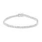 <span style="color:purple">SPECIAL!</span> 5.01ct 14KT White Gold Diamond Tennis Bracelet 7"