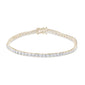 <span style="color:purple">SPECIAL!</span> 5.12ct 14KT Yellow Gold Diamond Tennis Bracelet 7"