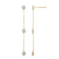 .25ct G SI 14K Yellow Gold Diamond Dangle Earrings