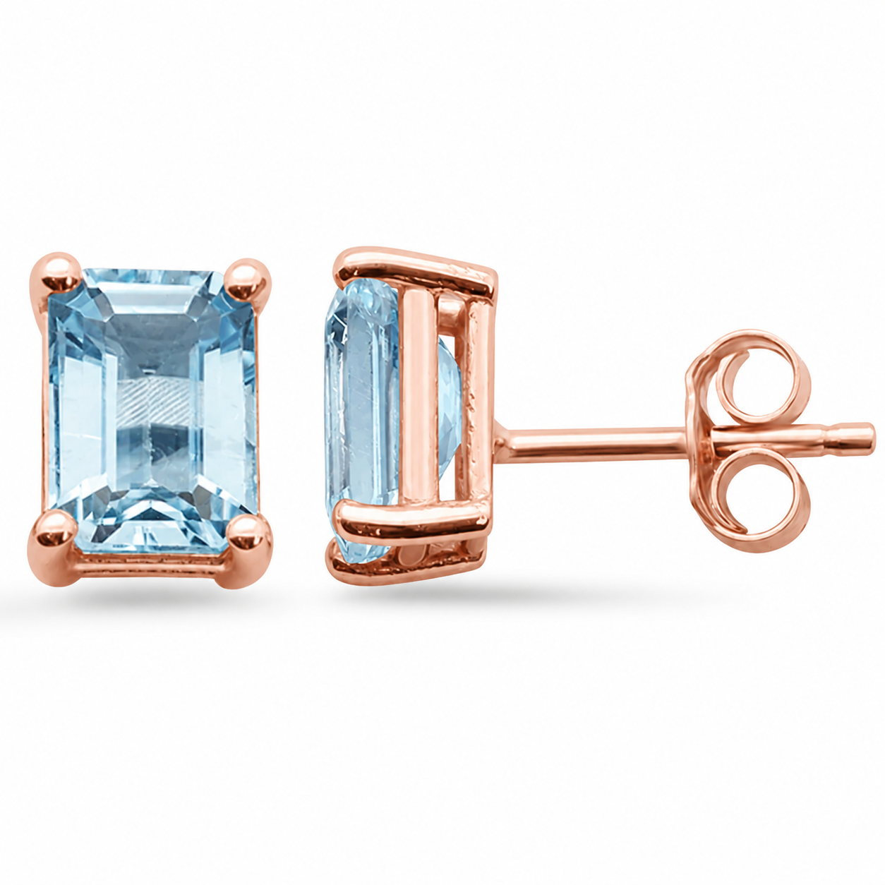 <span style="color:purple">¡ESPECIAL!</span> Pendientes de Aguamarina de 1.86ct G SI en Oro Amarillo de 14K