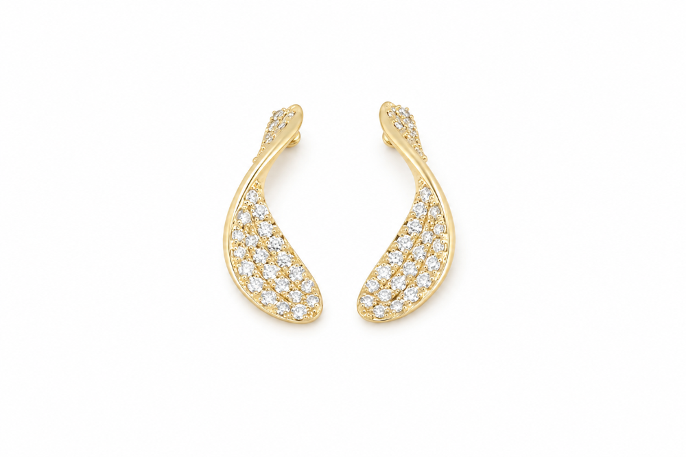 .32ct G SI 14kt Yellow Gold Diamond Stud Earrings