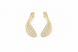 .32ct G SI 14kt Yellow Gold Diamond Stud Earrings