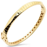 14K Yellow Gold Modern Plain Bangle Bracelet
