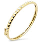 <span style="color:purple">SPECIAL!</span>.23ct G SI 14K Yellow Gold Round Diamond Bangle Bracelet