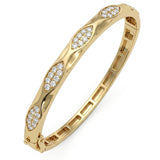<span style="color:purple">SPECIAL!</span> 1.16ct G SI 14kt Yellow Gold Diamond Bangle Bracelet