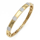 <span style="color:purple">SPECIAL!</span> .53ct G SI 14kt Yellow Gold Diamond Bangle Bracelet
