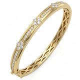 <span style="color:purple">SPECIAL!</span> 1.00ct G SI 14kt Yellow Gold Diamond Bangle Bracelet