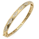 <span style="color:purple">SPECIAL!</span> 1.00ct G SI 14kt Yellow Gold Diamond Bangle Bracelet