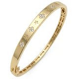 <span style="color:purple">SPECIAL!</span> .24ct G SI 14kt Yellow Gold Diamond Bangle Bracelet