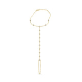 .51ct 14k Yellow Gold Diamond Bracelet & Ring Chain 7" + 3" Ext