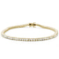 <span style="color:purple">SPECIAL!</span> 2.75ct 14K Yellow Gold Diamond Tennis Bracelet 7"