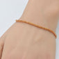 <span style="color:purple">SPECIAL!</span>2.13ct G SI 14K Rose Gold Natural Citrine Gemstone Tennis Bracelet