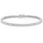 <span style="color:purple">SPECIAL!</span> 4.00ct 14KT White Gold Diamond Tennis Bracelet 7"