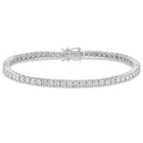 <span style="color:purple">SPECIAL!</span> 4.00ct 14KT White Gold Diamond Tennis Bracelet 7"