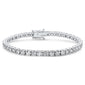 <span style="color:purple">SPECIAL!</span> 5.98ct 14KT White Gold Diamond Tennis Bracelet 8"