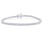 <span style="color:purple">SPECIAL!</span> 2.98ct G SI 14K White Gold Round Diamond Tennis Bracelet 7" Long