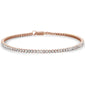 <span style="color:purple">SPECIAL!</span> 1.01ct 14KT Rose Gold Diamond Tennis Bracelet 7"
