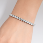 <span style="color:purple">SPECIAL!</span> 10.08ct 14K White Gold Diamond Tennis Bracelet 7"