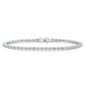 <span style="color:purple">SPECIAL!</span> 2.97ct G SI 14K White Gold Diamond Tennis Bracelet 7" Long