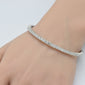 <span style="color:purple">SPECIAL!</span> 2.68ct 14K White Gold Round Diamond Flexible Bangle Bracelet