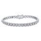 <span>DIAMOND CLOSEOUT! </span> 2.78ct G SI 14K White Gold Round Diamond Tennis Bracelet 7" Long
