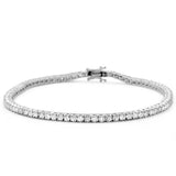 2.72ct 14K White Gold Diamond Tennis Bracelet 7"