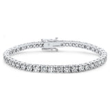 14.88ct 14KT White Gold Diamond Tennis Bracelet 7"