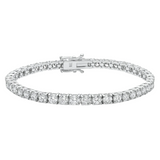 15.01ct 14KT White Gold Diamond Tennis Bracelet 7"