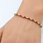 <span style="color:purple">SPECIAL!</span>1.89ct G SI 14K Yellow Gold Diamond & Ruby Gemstones Bracelet 7" Long
