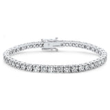 <span style="color:purple">SPECIAL!</span> 6.65ct 14KT White Gold Diamond Tennis Bracelet 7"
