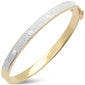 <span style="color:purple">SPECIAL!</span> 1.46ct G SI 14K Yellow Gold Diamond Bangle Bracelet