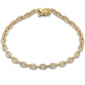<span style="color:purple">SPECIAL!</span> 1.21ct G SI 14K Yellow Gold Diamond Link Bracelet 8" Long