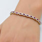 <span style="color:purple">SPECIAL!</span> 4.90ct G SI 14K Yellow Gold Diamond & Ruby Gemstones Bracelet 7" Long