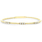 <span style="color:purple">SPECIAL!</span>.52ct G SI 14K Yellow Gold Diamond Flexible Beaded Bracelet