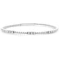 <span style="color:purple">SPECIAL!</span>.52ct G SI 14K White Gold Round Diamond Flexible Beaded Bracelet