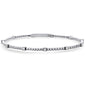 <span style="color:purple">SPECIAL!</span>.52ct G SI 14K White Gold Diamond Flexible Beaded Bracelet
