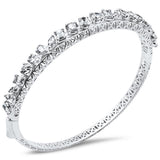 <span style="color:purple">¡OFERTA ESPECIAL!</span> Pulsera de oro blanco de 14K con diamantes elegantes de 4.31ct G SI, formas múltiples