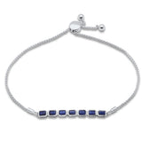 <span>¡LIQUIDACIÓN DE GEMAS! </span> Pulsera Bola de Zafiro Azul de 1,70 ct G SI, Oro Blanco de 14K